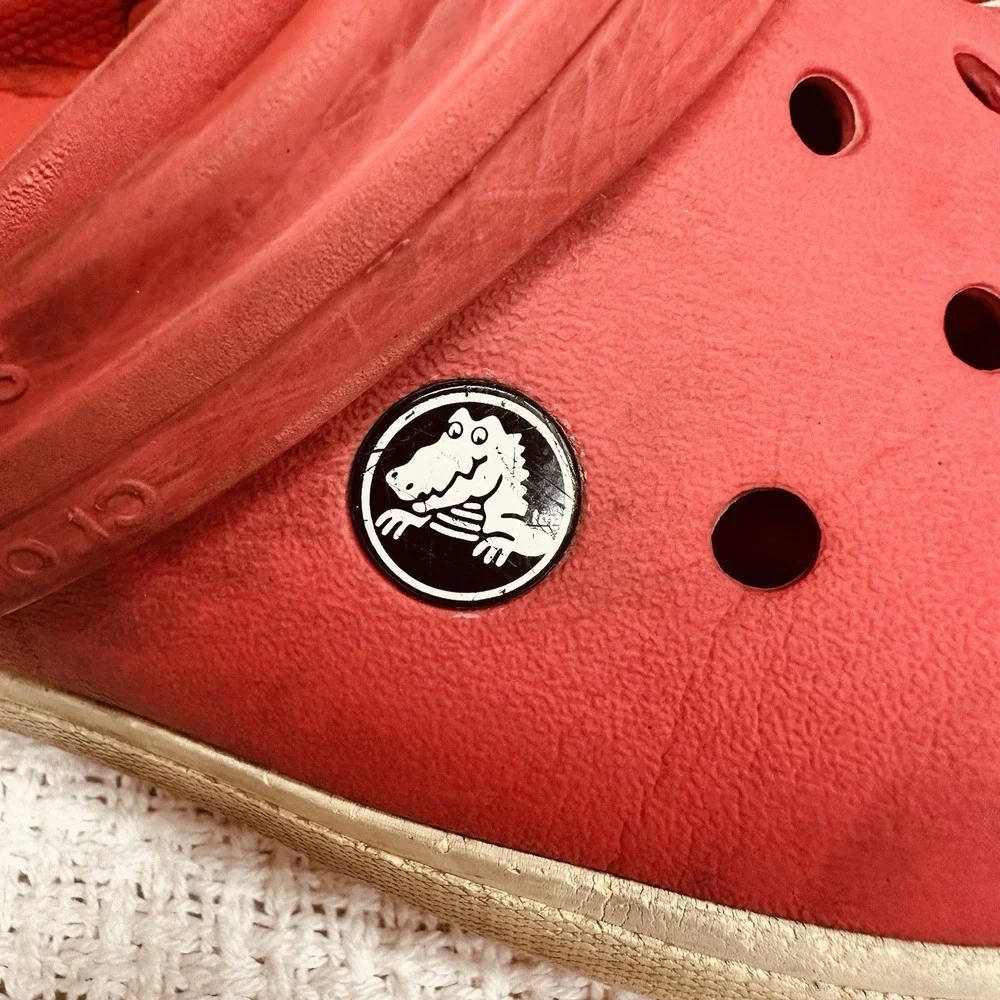 Kids Red Crocs Classic Clogs Comfortable Slip On Shoes Youth Size‎ 2 Retro